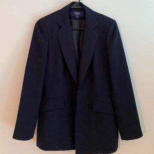 Jones Wear Navy Blue Blazer Suit Jacket Size 4